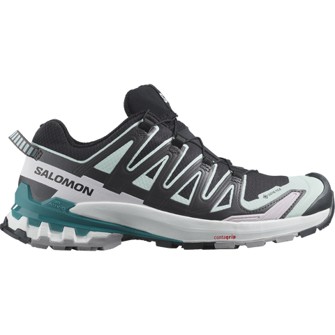 Salomon Women's XA Pro 3D V9 GTX Trail Running Shoes Black/Bleached Aqua/Harbor Blue