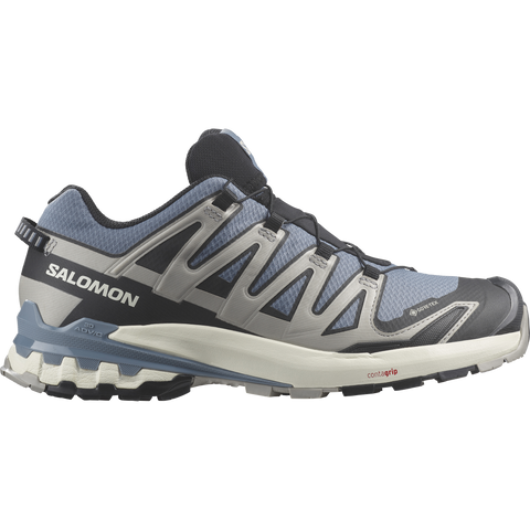 Salomon Men's XA Pro 3D V9 GTX Trail Running Shoes Flint Stone/Black/Ghost Gray