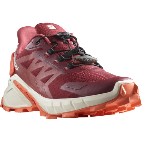 Salomon Women's Supercross 4 Trail Running Shoes Syrah/Ashes Of Roses/Coral
