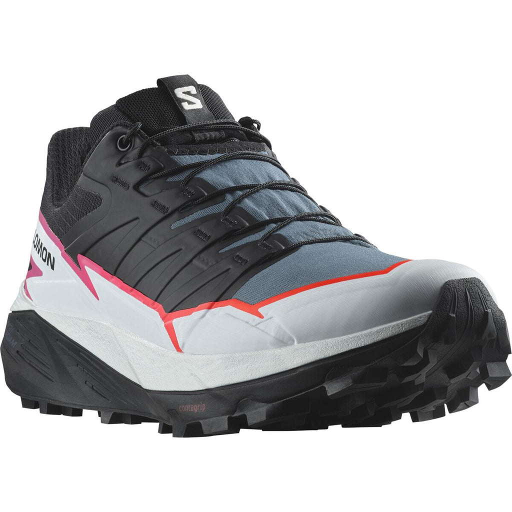 Salomon Women s Thundercross Trail Running Shoes Black Bering Sea Pink Glo