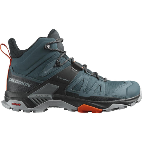 Salomon Men's X Ultra 4 Mid GTX Hiking Shoes Stargazer/Black/Scarlet Ibis