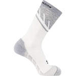 Salomon Unisex Speedcross Crew Socks White/Light Grey Melange