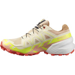 Salomon Women's Speedcross 6 GTX Trail Running Shoes Hazelnut/Safety Yellow/Fiery Coral