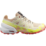 Salomon Women's Speedcross 6 GTX Trail Running Shoes Hazelnut/Safety Yellow/Fiery Coral