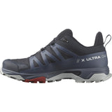 Salomon Men's X Ultra 4 GTX Hiking Shoes Carbon/Bering Sea/Pearl Blue