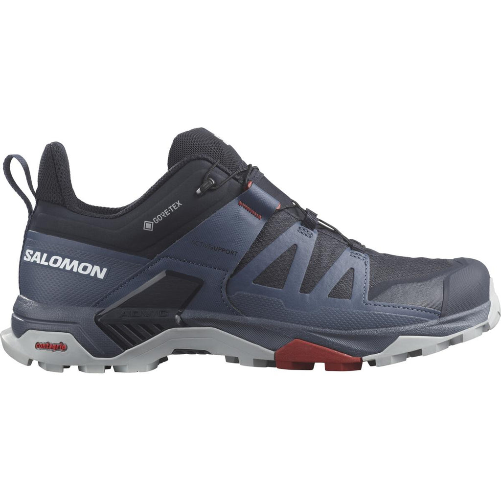Salomon Men s X Ultra 4 GTX Hiking Shoes Carbon Bering Sea Pearl