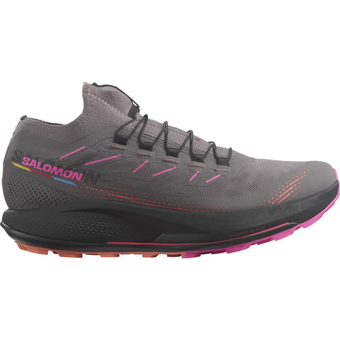 Salomon Women's Pulsar Trail 2 /Pro Trail Running Shoes Plum Kitten/Black/Pink Glo