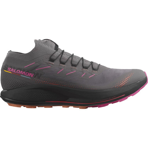 Salomon Men's Pulsar Trail 2 /Pro Trail Running Shoes Plum Kitten/Black/Pink Glo