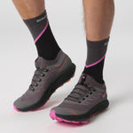 Salomon Men's Pulsar Trail 2 /Pro Trail Running Shoes Plum Kitten/Black/Pink Glo