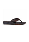 Reef Men Leather Fanning Toe-Post Sandal Dark Brown Toe-Post