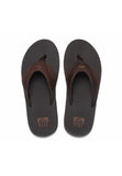 Reef Men Leather Fanning Toe-Post Sandal Dark Brown Toe-Post