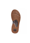 Reef Men Leather Fanning Toe-Post Sandal Dark Brown Toe-Post