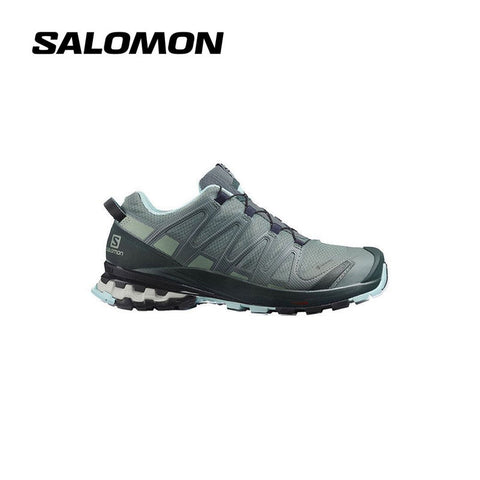 Salomon Women's XA Pro 3D V8 Trail Running Shoes Balsam Green/Green Gables/Pastel Turquoise