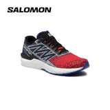 Salomon Men's Sonic 5 Balance Running Shoes Poppy Red / Clematis Blue / Black
