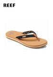Reef Women Reef Cushion Sands Toe-Post Sandal Black/Tan Toe-Post