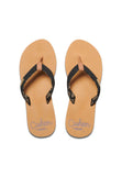 Reef Women Reef Cushion Sands Toe-Post Sandal Black/Tan Toe-Post
