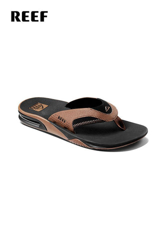 Reef Men Fanning Black And Tan