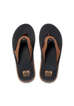 Reef Men Fanning Black And Tan