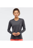 Salomon Women's Agile LS Tee Ebony/Black/Heather