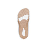 Aetrex Women's Jillian Sport Sandal White Matte