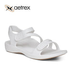 Aetrex Women's Jillian Sport Sandal White Matte
