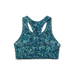 The North Face Women's Printed Motivation Bra Beta Blue Lichen Print