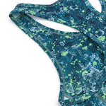 The North Face Women's Printed Motivation Bra Beta Blue Lichen Print