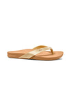 Reef Women Cushion Court Toe-Post Sandal Tan/Champagne Toe-Post